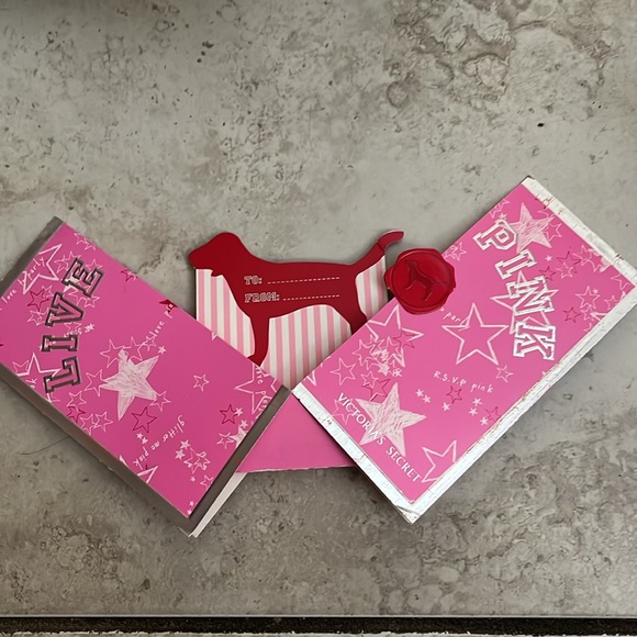VS pink vintage gift card envelope/holder - Picture 3 of 4